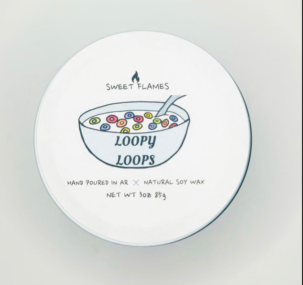 Loopy Loops (3oz Tin) – Sweet Flames